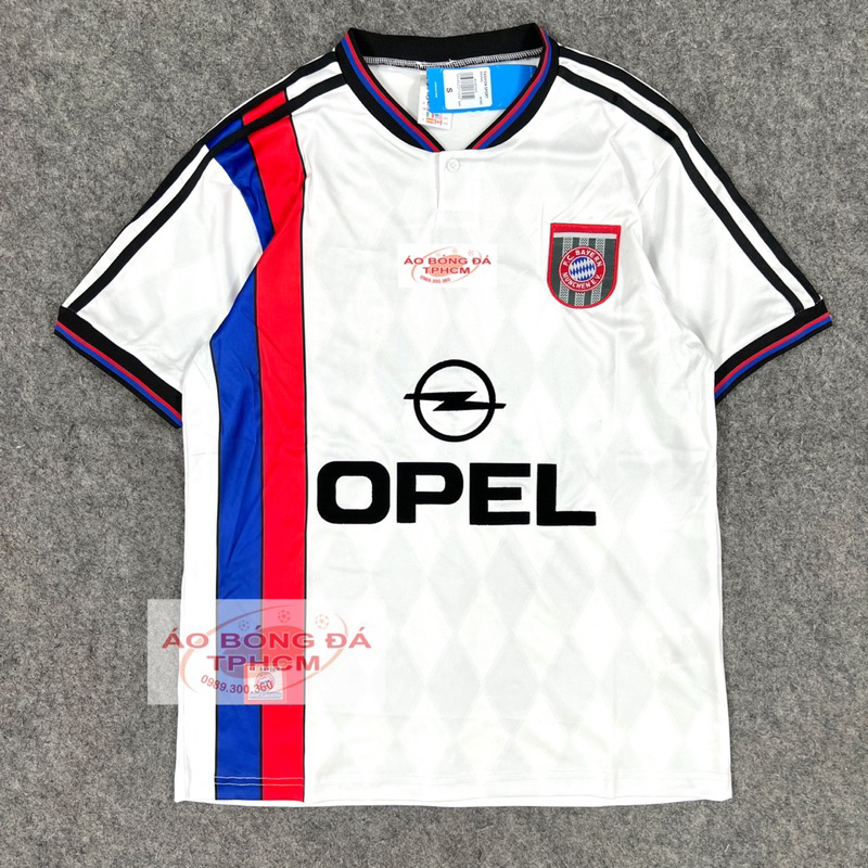 Retro.BAYE.1996 - Áo Bóng Đá RETRO hàng Thái cao cấp - Retro.BAYE trắng96