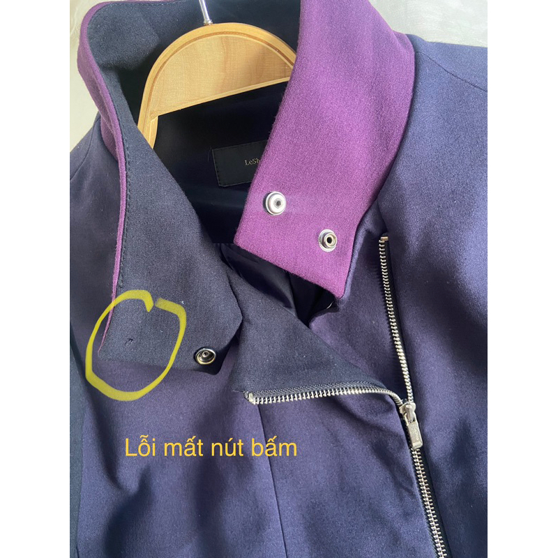 Áo khoác M479 lỗi up ảnh cuối kiểu đắp tà khoá zip chất vải siêu dày dặn 2 lớp 2hand Hàn si ảnh thật