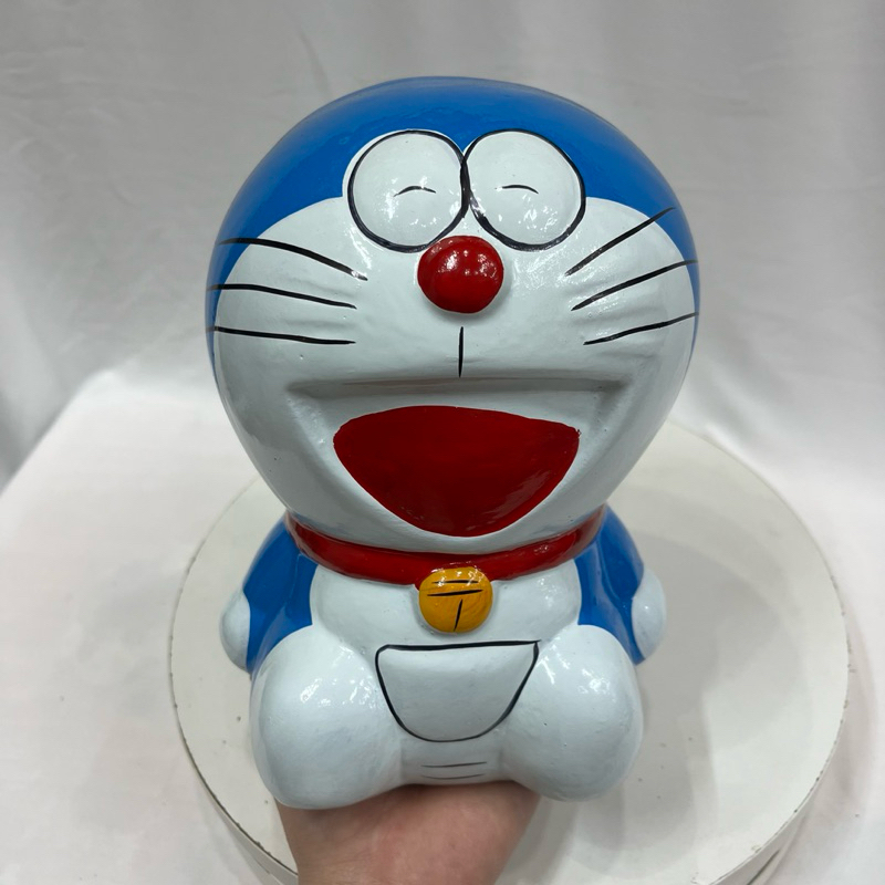 Heo đất tiết kiệm DORAEMON Sơn Bóng Đẹp Size 20cm* 15cm