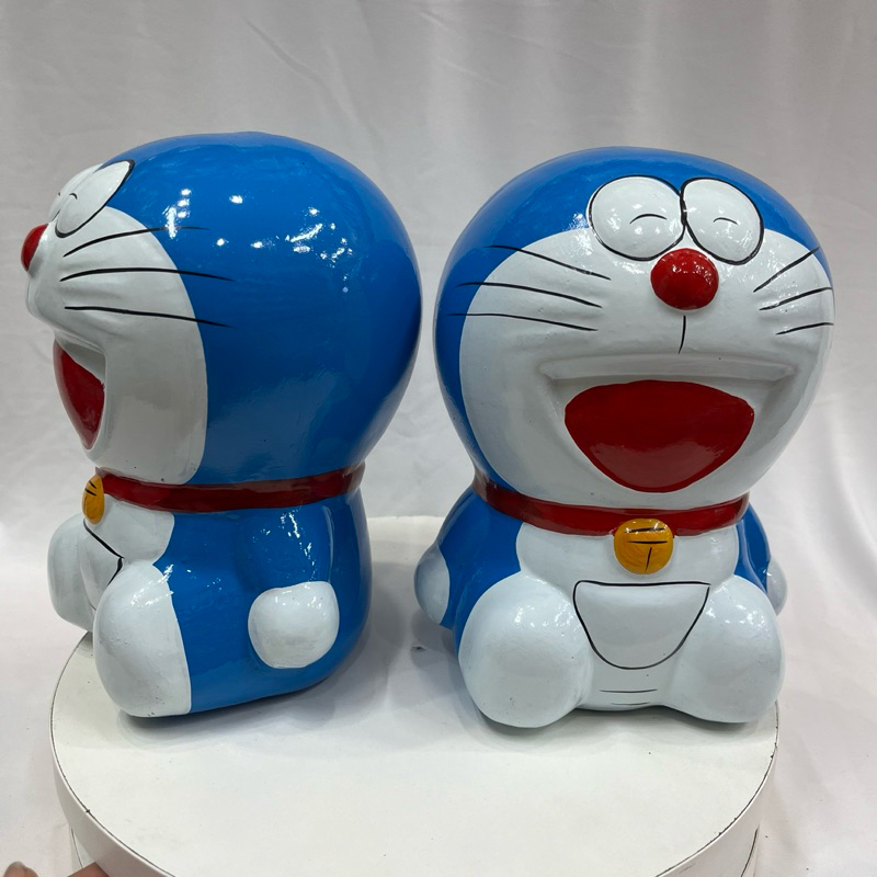 Heo đất tiết kiệm DORAEMON Sơn Bóng Đẹp Size 20cm* 15cm