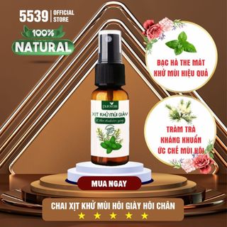 Chai xịt khử mùi giày tinh chất bạc hà the mát và tràm trà an toàn cho da - Shop 5539