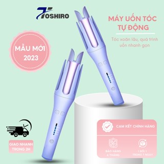  Máy uốn tóc xoăn tự động  Máy uốn tóc mini tự động giữ nếp chất liệu men gốm sứ TOSHIRO 