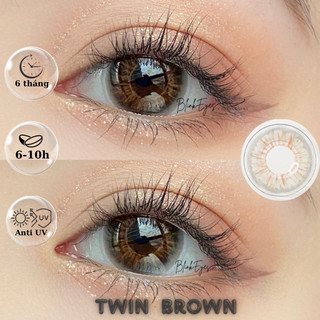 Kính Áp Tròng Lens Mắt BLINKS EYES YOUNGONE 14mm Hiệu Ứng Trong TW Brown Lens Cho Mắt Cận 0-6 Độ Dùng Được Trong 6 Tháng