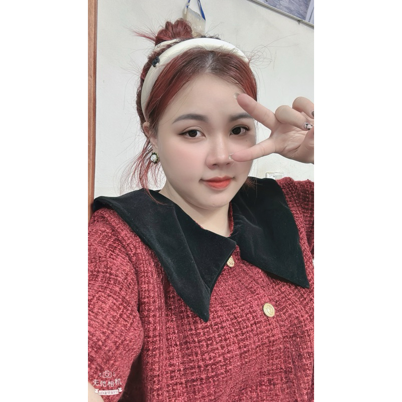 VÁY DẠ PHỐI CỔ NHUNG BIGSIZE 60kg - 105kg