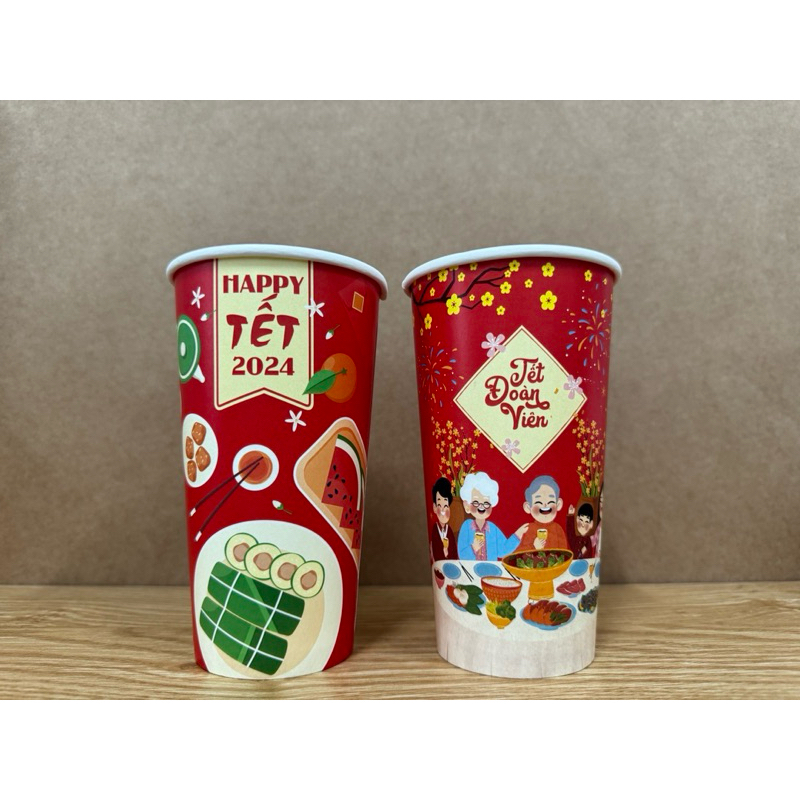 Ly giấy 22oz Tết 🧧