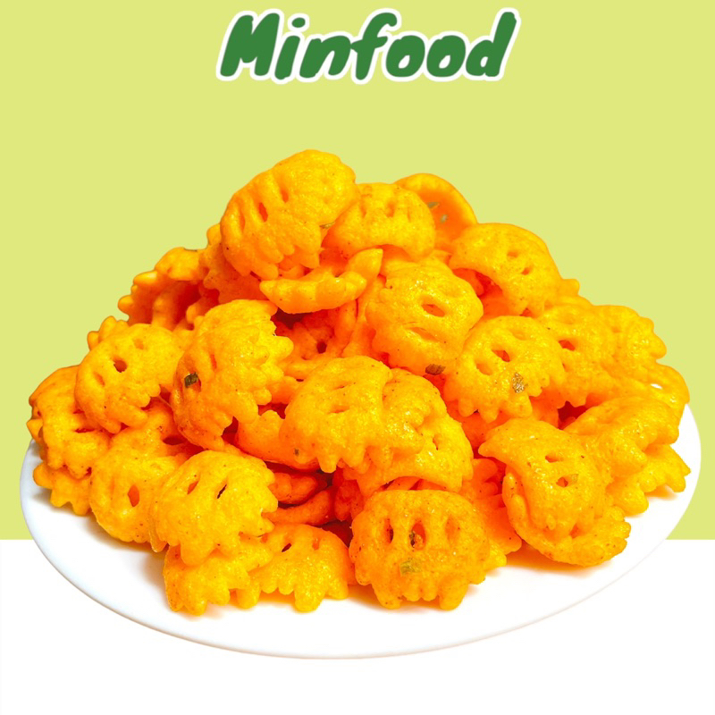Bánh Snack Cua Tẩm Vị Minfood Bim Bim Cua Lắc Mắm Hanh Thơm Ngon 100G / 250G / 500G