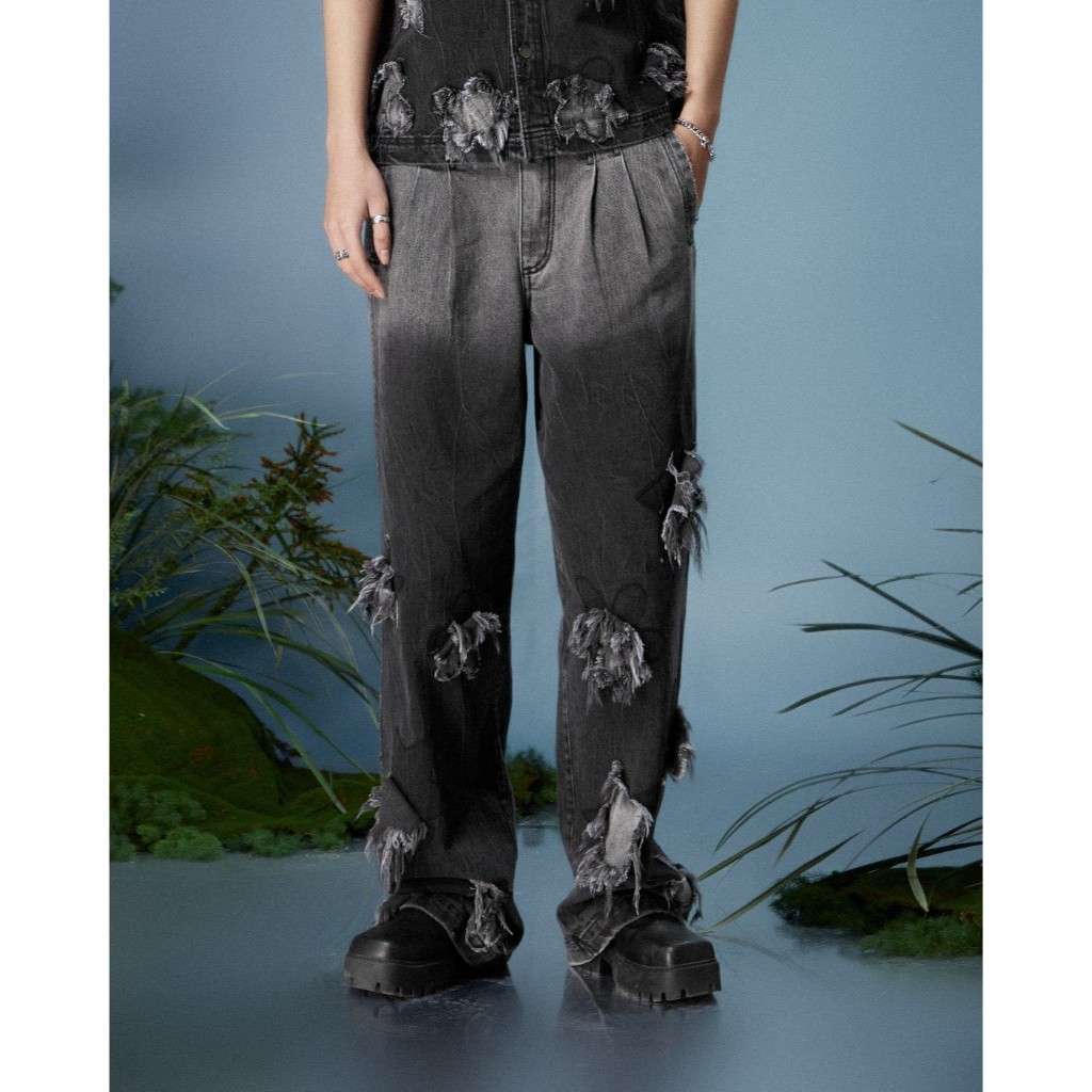 QUẦN HALF DENIM PANTS LASOL