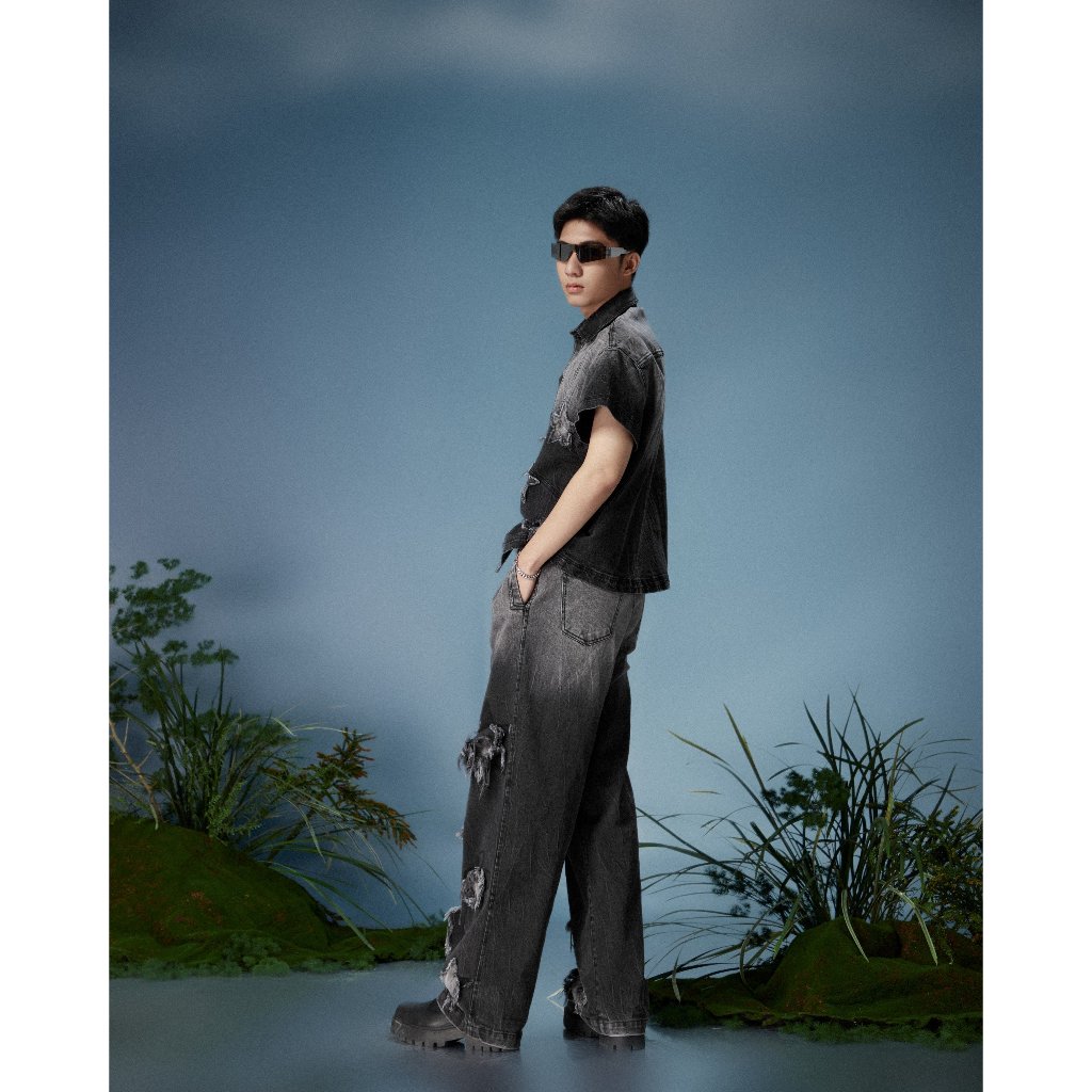 QUẦN HALF DENIM PANTS LASOL