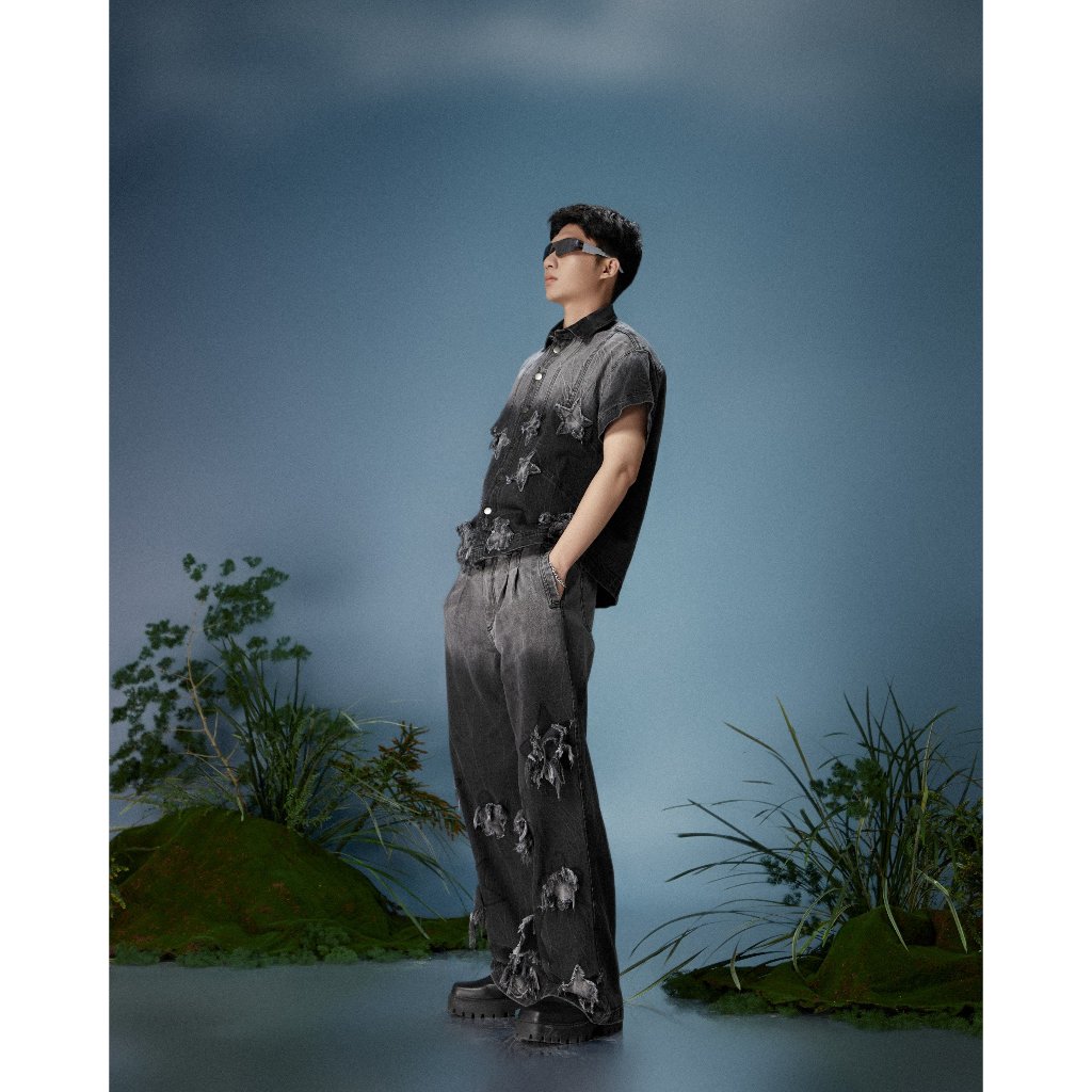 QUẦN HALF DENIM PANTS LASOL