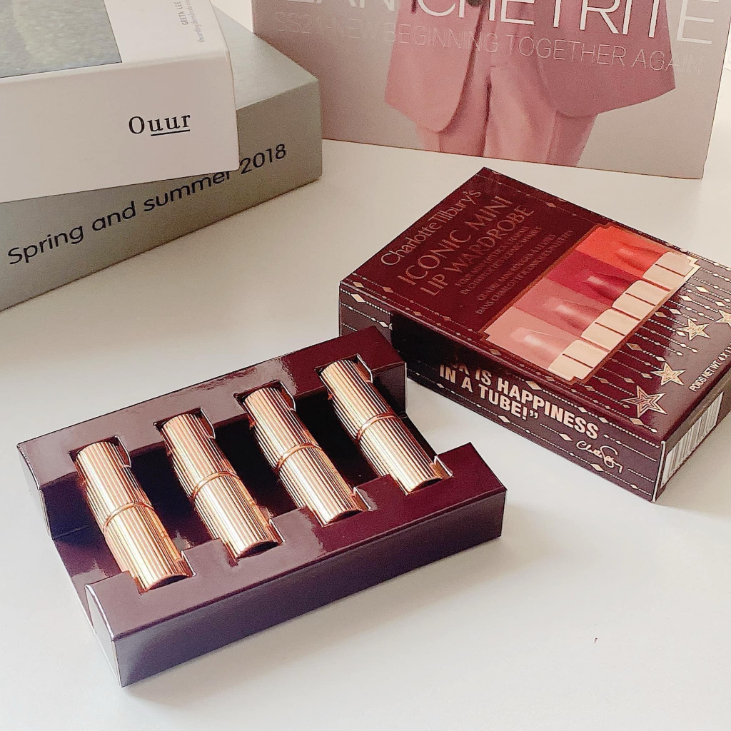 Son Charlotte Tilbury Mini iconic lip 4 thỏi Minisize