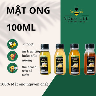 Mật ong nguyên chất 100ml ( Bạc hà/ Hoa nhãn/ Cỏ Kim/ Tràm)