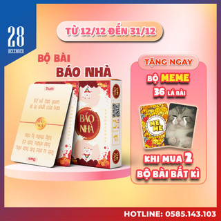 Bộ Bài “BÁO NHÀ" 48 Lá -Thách hay Thật -Drinking Card Game Khuấy Động Không Khí Tụ Tập Bạn Bè Cực Vui