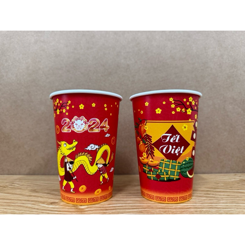 Ly giấy 16oz Tết 🧧