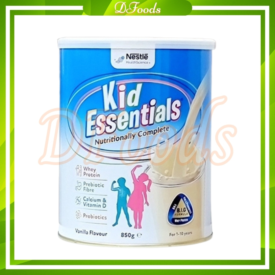 Sữa Kid Essentials Nestle Úc Vị Vani 850g
