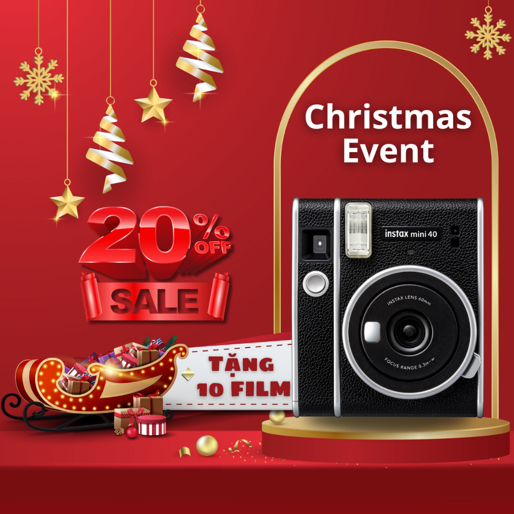 Fujifilm Instax Mini 40 - Máy ảnh chụp lấy ngay - BH 06 tháng