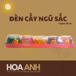 Đèn cầy ngũ sắc thần tài 5 ly giá rẻ