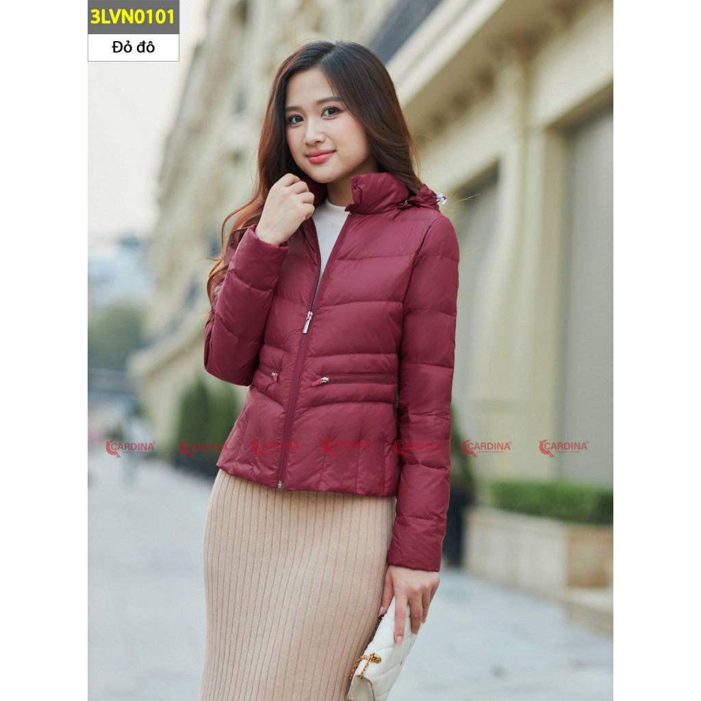Áo Phao Nữ Lông Vũ Cardina CHÍNH HÃNG - Siêu Nhẹ, Siêu Ấm, Chống Nước