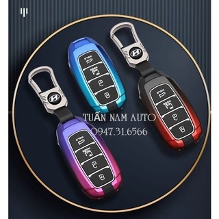 Móc ốp chìa khóa Elantra 2024 Accent 4 Nút Kona Santafe 3 Nút Custin 5 Nút Hợp Kim Màu Sắc
