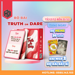 Bộ Bài Nói Hay Làm - Truth or Dare Việt Hóa Drinking Card Game, Hot Trend Đi Nhậu Tạo Sự Thú Vị Gắn Kết Tình Bạn