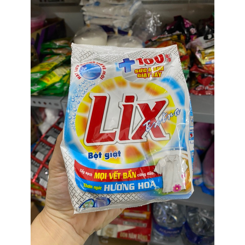 Bột giặt LIX Extra Hương Hoa 250G - Tẩy Sạch Cực Mạnh Vết Bẩn
