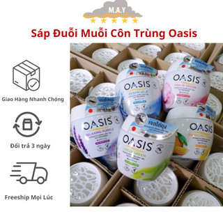 Sáp thơm phòng, sáp đuỗi muỗi côn trùng oasis, sáp thơm bằng tinh dầu thiên nhiên, mùi hương dịu nhẹ an toàn cho trẻ nhỏ