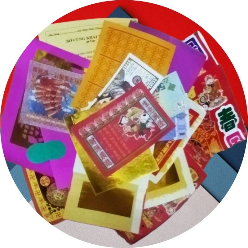 1 bộ giấy cúng khai trương