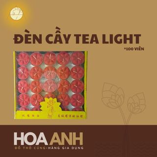 Hộp Đèn cầy Tea light đế thiếc 100 viên