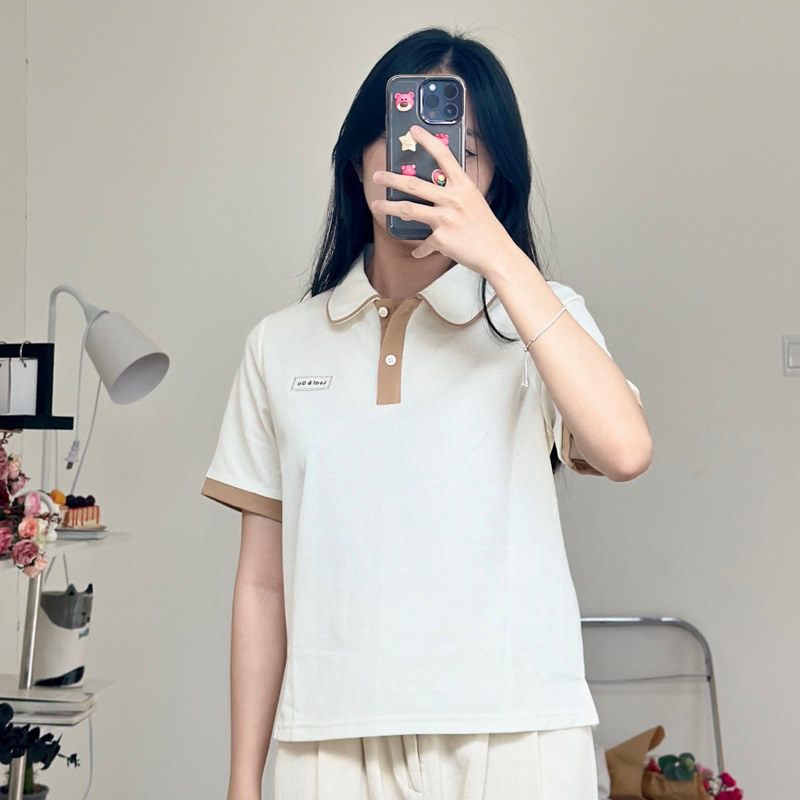 Áo thun polo viền Leaf & Go dodo (ẢNH THẬT)