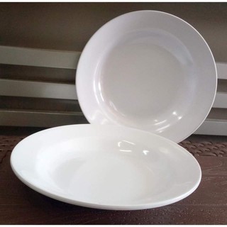 Dĩa Sứ Trắng tròn 8inch 20cm