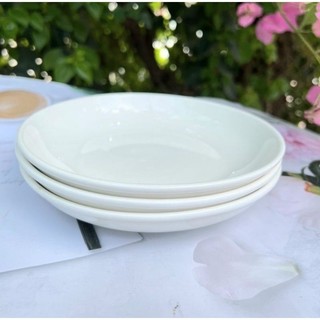Dĩa Sứ Trắng tròn 8inch 20cm
