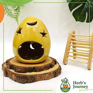 Đèn xông tinh dầu gốm sứ Bát Tràng - Đèn đốt nến mini decor - Thơm phòng, đuổi muỗi côn trùng
