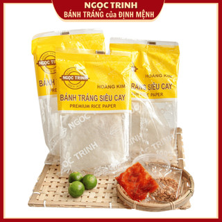 Bánh Tráng Phơi Sương (5 Túi) Chấm Siêu Cay Loại Ngon Cao Cấp Thương Hiệu Bánh Tráng Ngọc Trinh