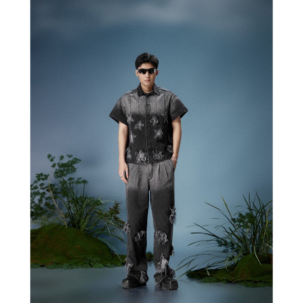 QUẦN HALF DENIM PANTS LASOL