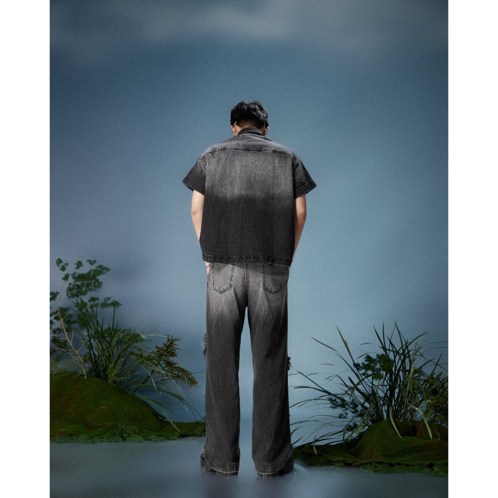 QUẦN HALF DENIM PANTS LASOL