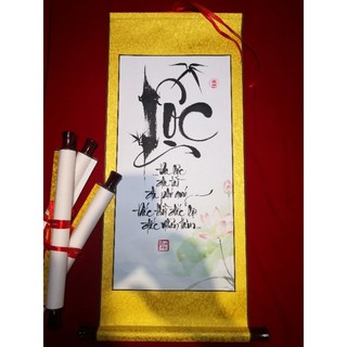 Tranh thư pháp chữ Lộc 35cm