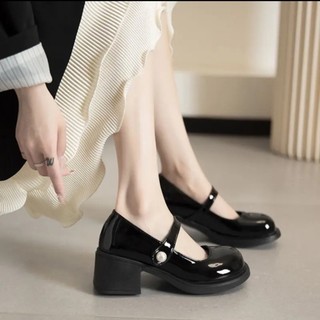  Giày nữ 5p Zuangsuka giày búp bê nữ da bóng mềm zsk MSP Giày Lolita SM siêu xinh 