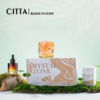 CITTA Bộ Tinh Dầu Khuếch Tán CRYSTAL STONE  Lấp Lánh Tạo Hương Thư Giãn, Decor Bàn Làm Việc
