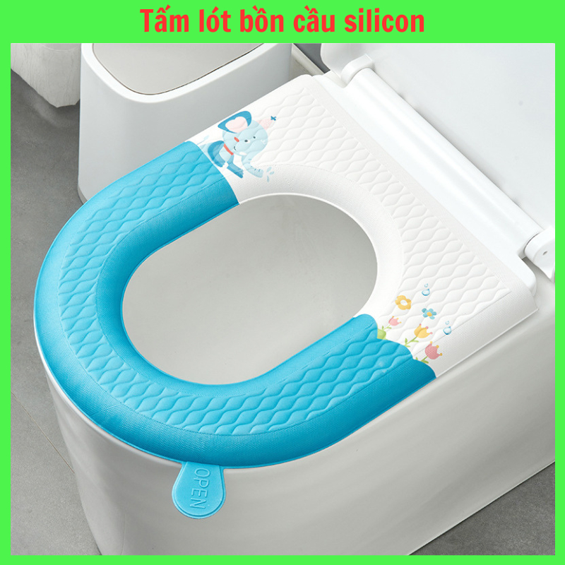 Tấm lót bồn cầu chống lạnh, chống bám bẩn dễ dàng vệ sinh