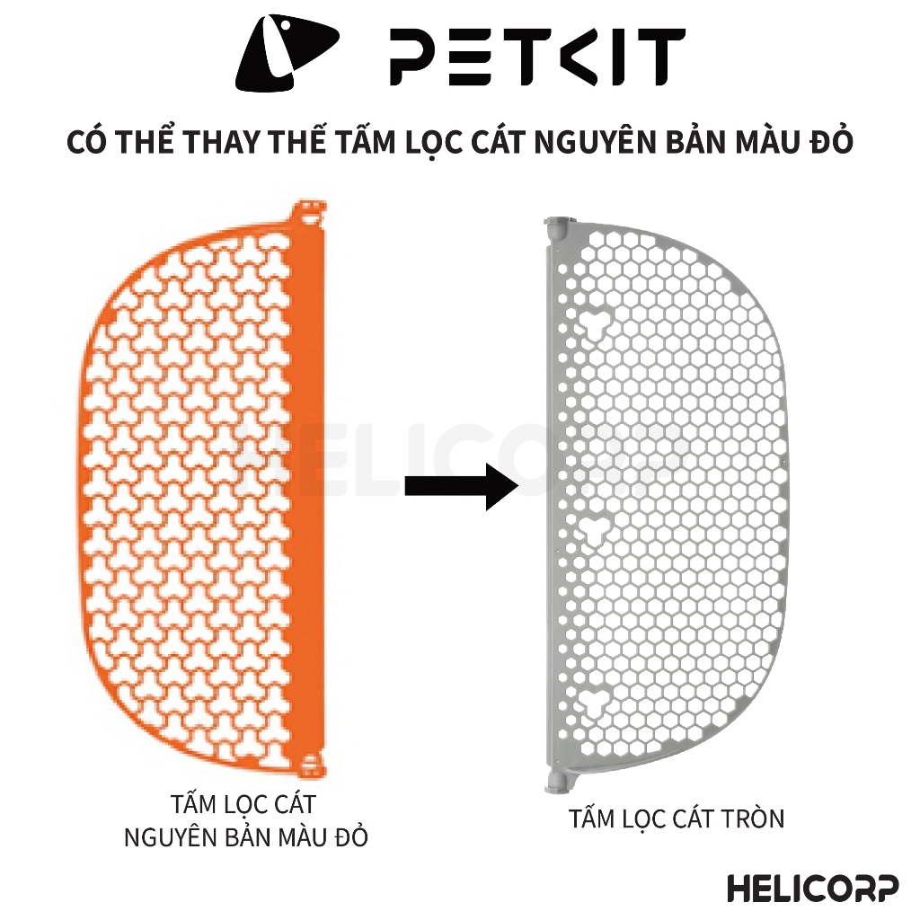 Lưới Lọc Cát Hạt Nhỏ Dùng Cho Máy Dọn Phân Mèo Tự Động Petkit Pura Max, Petkit Pura X