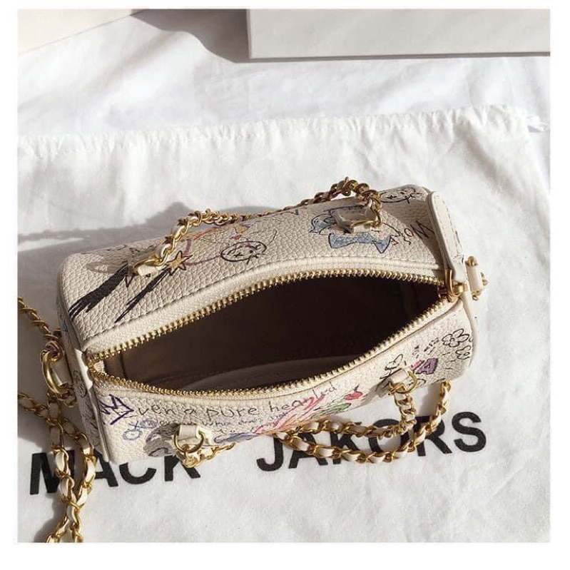 Túi trống da mềm xách tay, đeo chéo