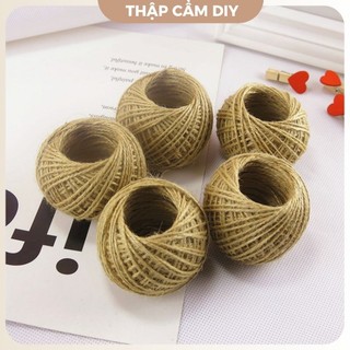Dây Thừng Dây Gai Trang Trí Handmade Quấn Lọ Ngôi Sao