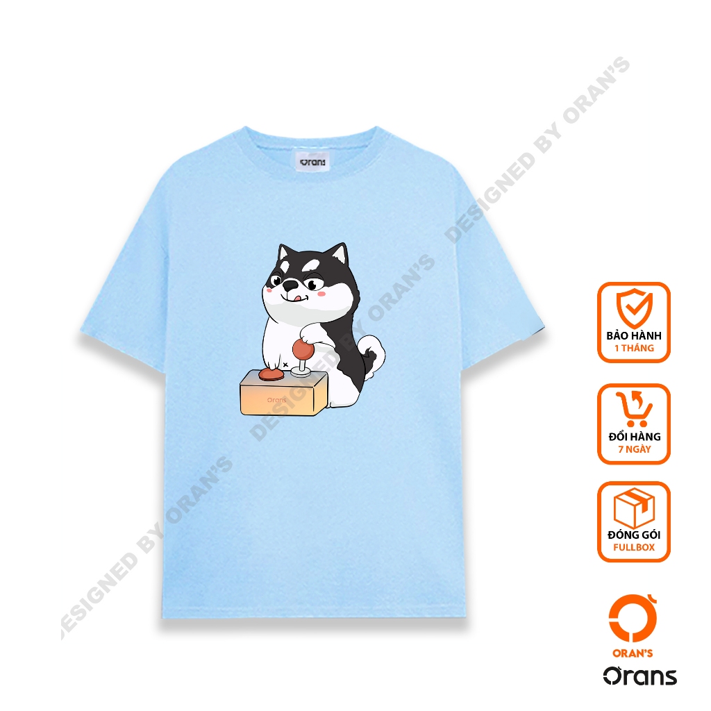 Áo Thun ORANS in hình chó mèo gắp thú bông chất COTTON 4C cao cấp FULLBOX - ORAN'S TEE