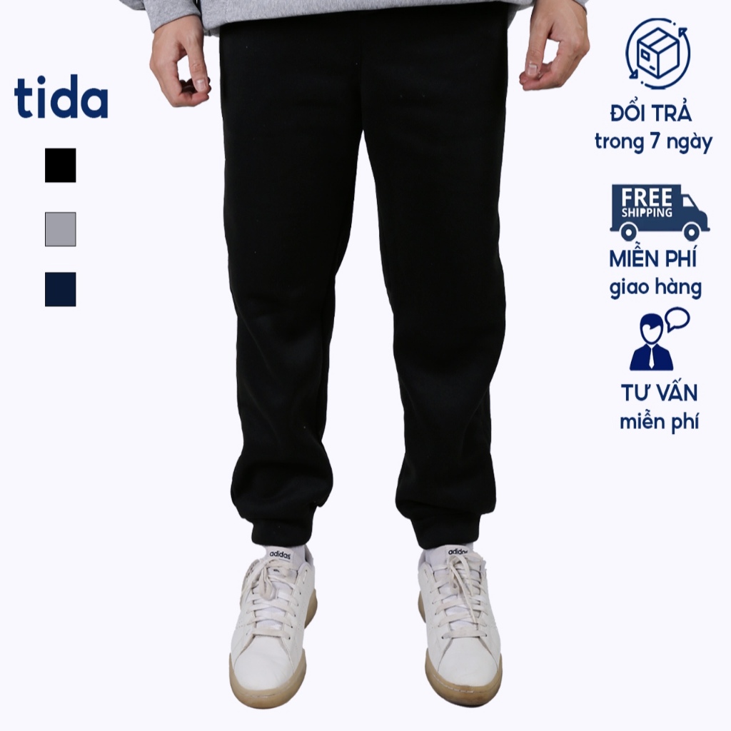 Quần jogger nam nỉ bông TIDA OFFICIAL thời trang cá tính QJ02