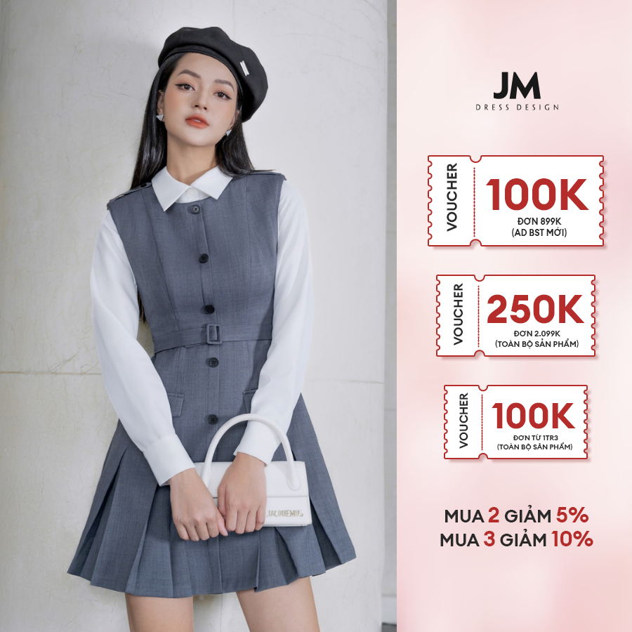 Đầm thiết kế JM Dress Design giả sát nách cổ đức 1F27.2308PL