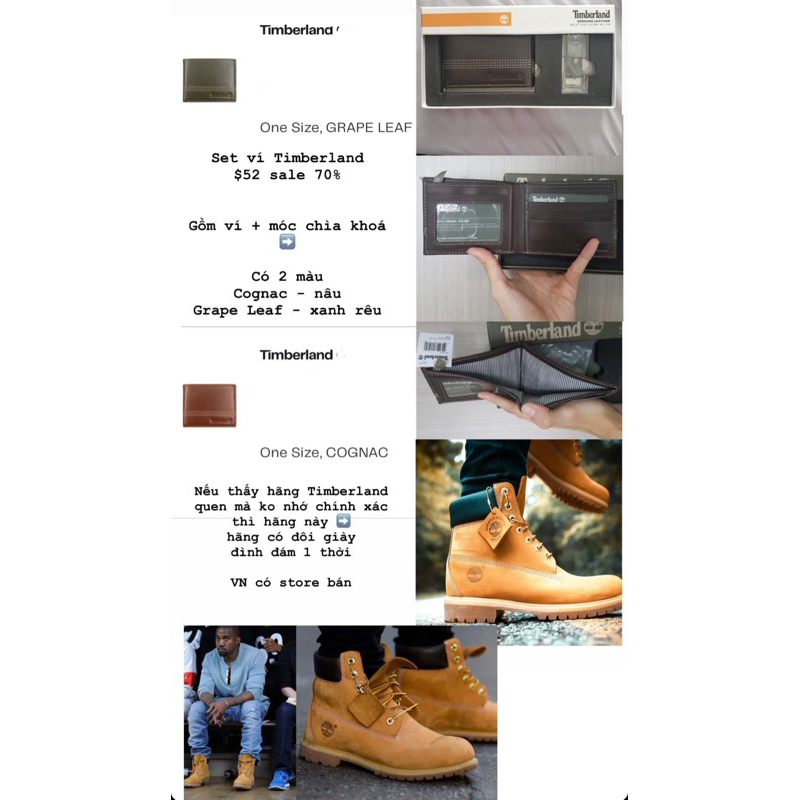 Set ví Timberland US $52