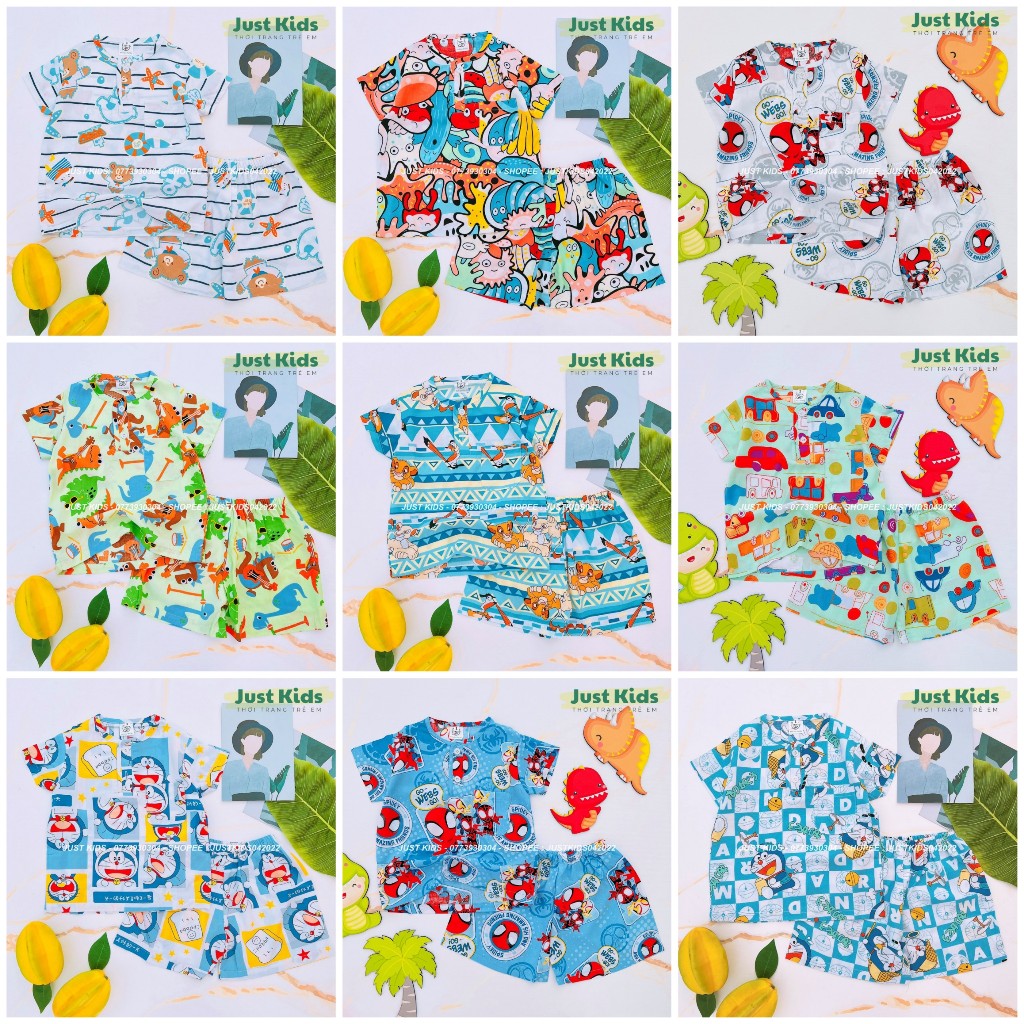 BỘ TOLE BÉ TRAI ĐÙI TAY NGẮN SIZE 4 ( 15-17KG )