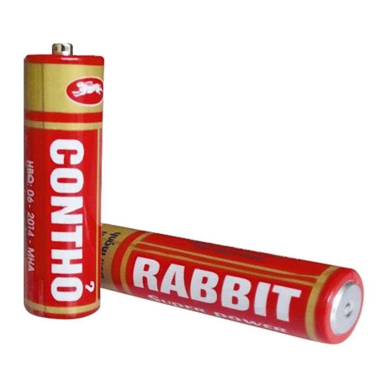 Pin con thỏ to  AA và bé AAA