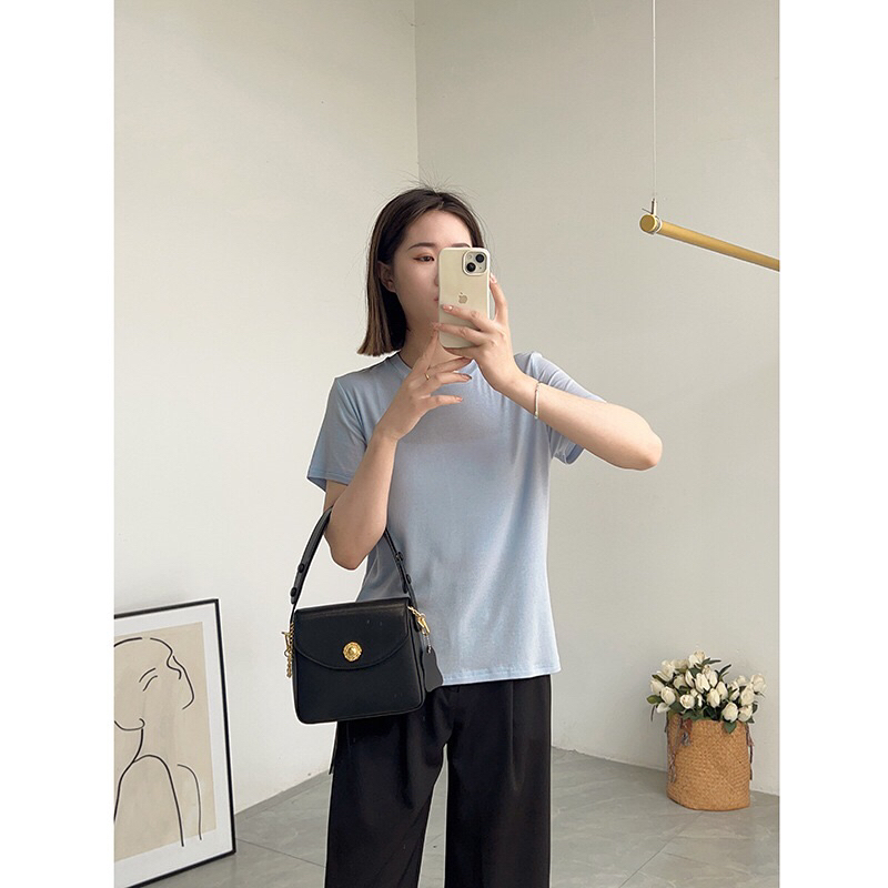 Túi dáng vuông da lỳ đẹp xách tay, đeo vai