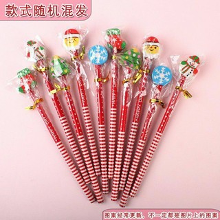 Bút chì noel cute, bút chì đầu tẩy giáng sinh cute