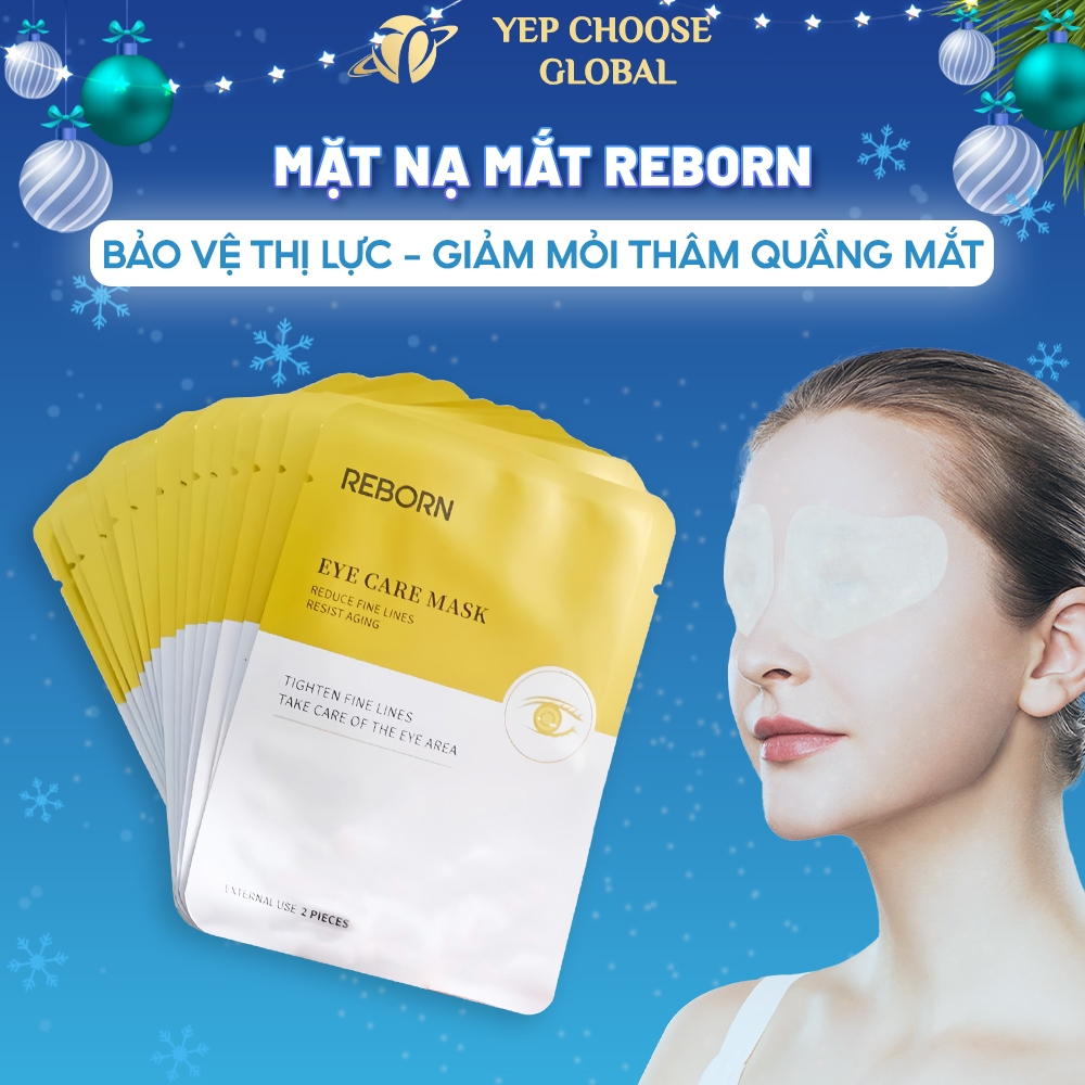 Mặt nạ mắt Collagen REBORN Dưỡng ẩm vùng da mắt Giảm mỏi thâm quầng và bọng mắt (miếng lẻ) | YEP Health